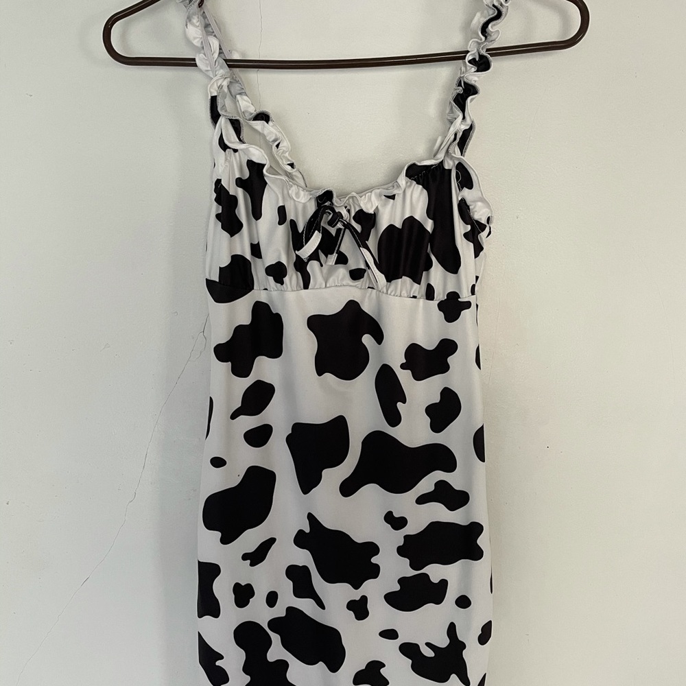 Cow Print Dress